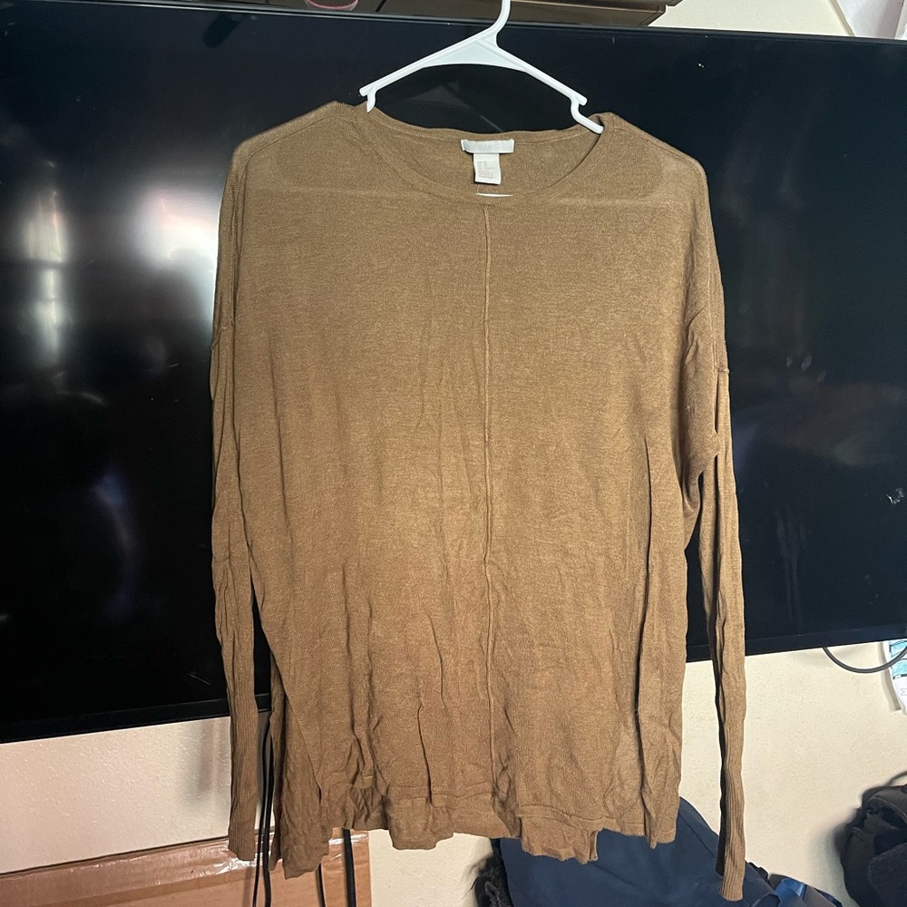 Olive lightweight long sleeve tunic